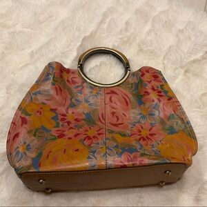 Patricia Nash Multicolor Floral Tote with Metal Handle